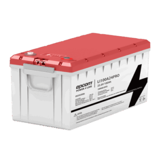 Batería LiFePO4, 2.56 kWh, 25.6V, 100AH / Con BMS Integrado / Vida Útil de más de 3500 Ciclos / Conector RS485 y CAN