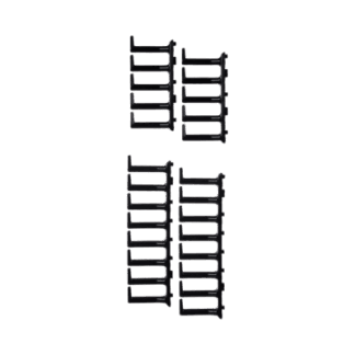 Kit de Dedos Para Administración de Cables en Gabinetes FlexFusion™, de 42 o 45 UR,  Dedos de 100 mm de Longitud, Color Negro