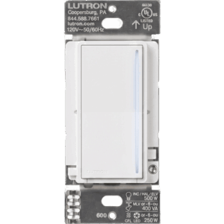 (RadioRa3) Atenuador  táctil Sunnata Dimmer PRO color blanco, requiere cable neutro / soporta 250W LED