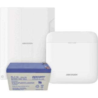 (AXPRO) KIT  de alarma AX PRO conversión de zonas cableadas a inalámbricas / Incluye: 1 Hub IP, Wifi y 3G/4G con Batería de respaldo/ 1 Expansor de 16 zonas cableadas / 1 Batería de respaldo 12Vcc a 7 Amp/ Compatible con Hik-Co