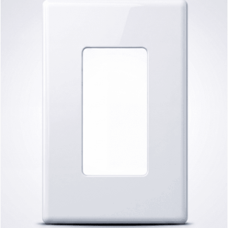 Tapa Color Blanco para interruptor o dimmer Lutron, 1 gang, limpio y moderno