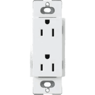 Tomacorriente receptáculo convencional  120V, 15A, color blanco.