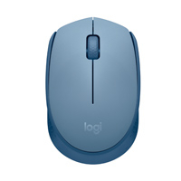MOUSE LOGITECH M170 OPTICO INALAMBRICO RECEPTOR USB 1000DPI GRIS AZULADO