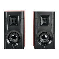 BOCINAS PERFECT CHOICE PC-112686  PARA COMPUTADORA ACABADO DE MADERA SONIDO 2.0 MOD: MERIDIAN